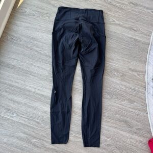Lululemon fast and free black leggings - heavy wear